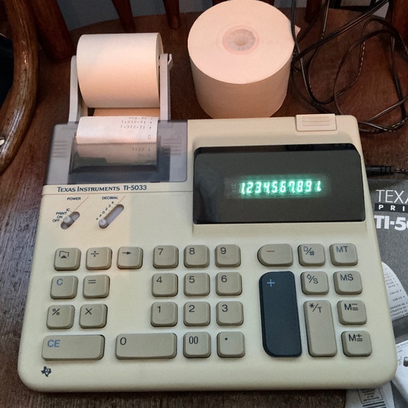 Texas Instruments TI-5033 Printing 10-Key calculator - Picture 2 of 11